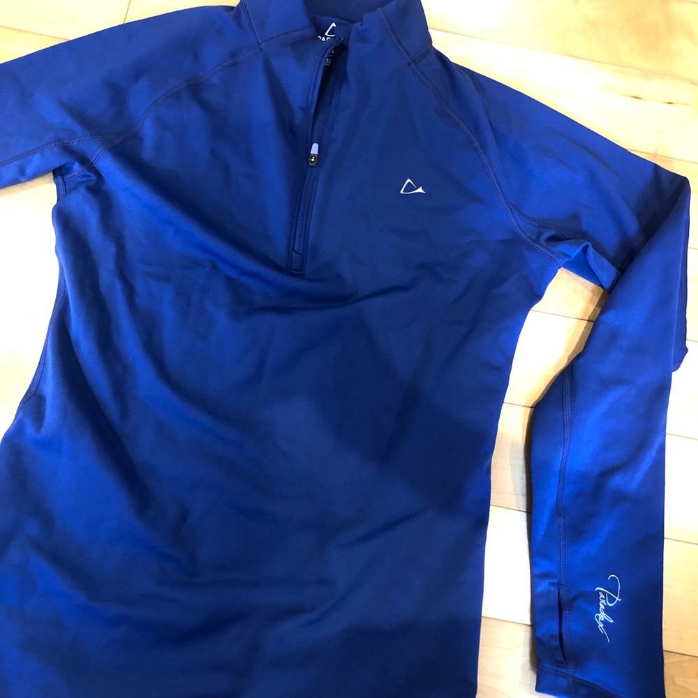 blue 3/4 zip